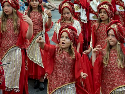 The Moors and Christians procession, Mojacar